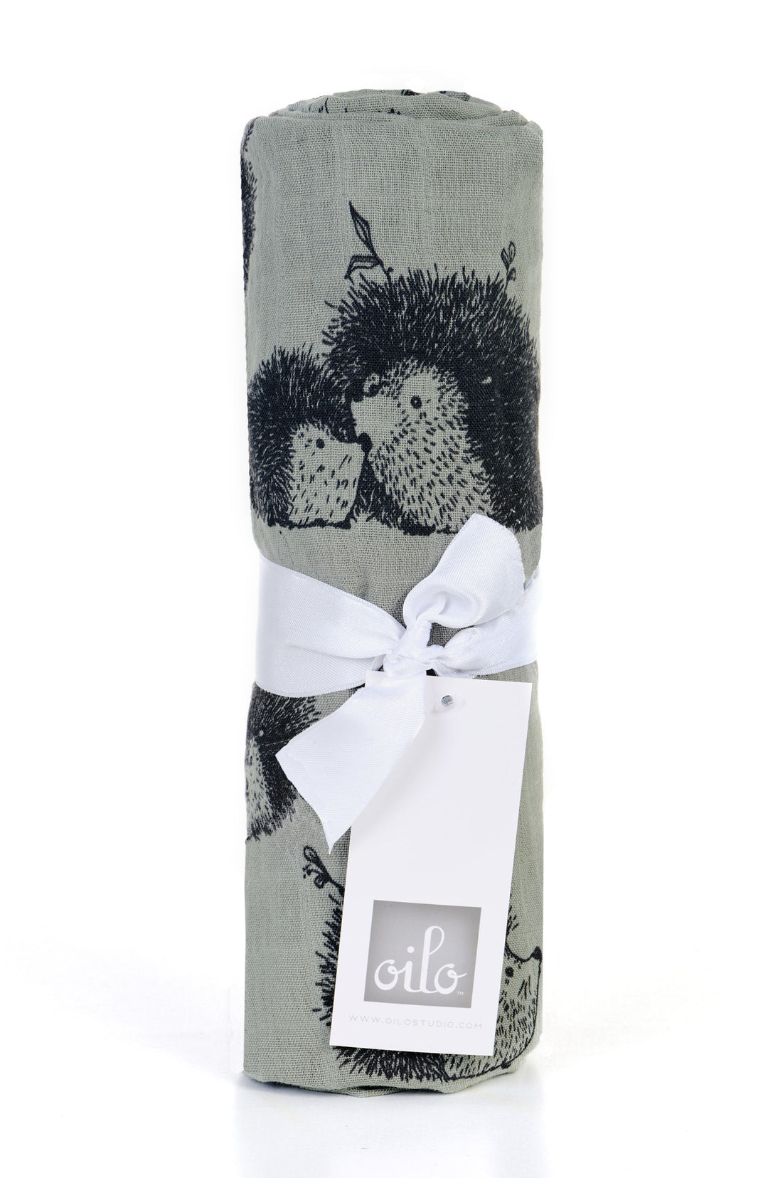 Oilo Hedgehog & Zebra | Muslin Swaddle Blanket Set