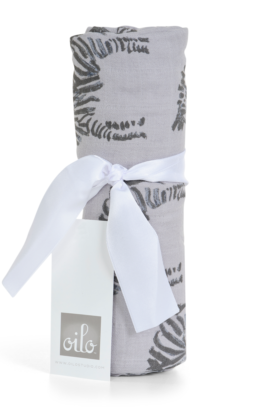 Oilo Hedgehog & Zebra | Muslin Swaddle Blanket Set