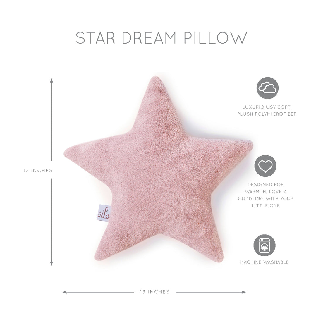 Oilo Plush Star Dream Pillow | Blush Pink