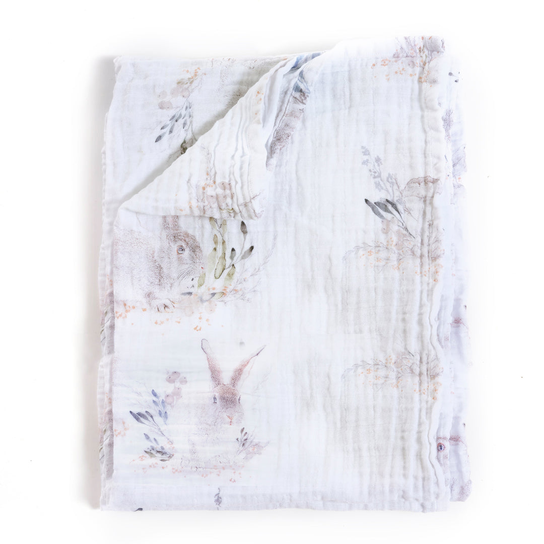 Oilo Cottontail & Llama | Muslin Swaddle Blanket Set