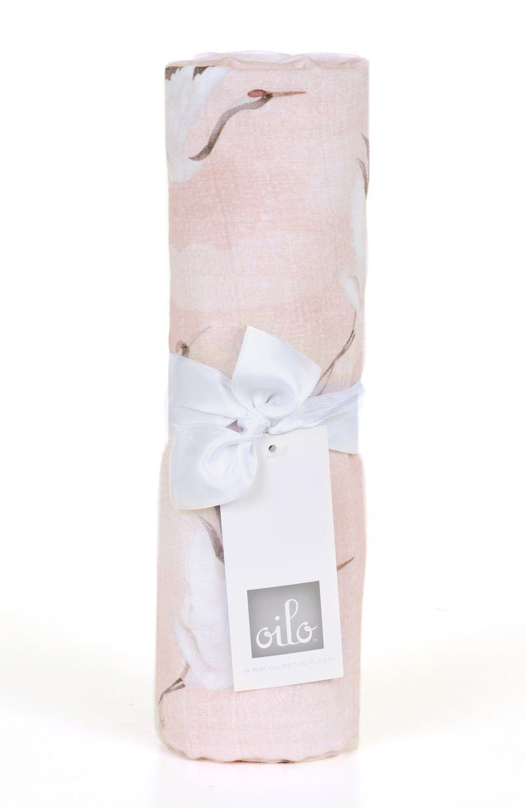 Oilo Crane & Leaf | Muslin Swaddle Blanket Set
