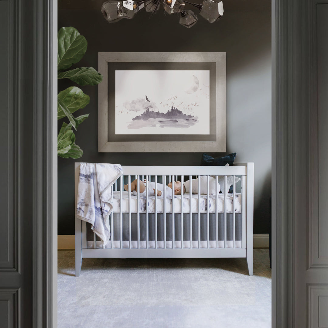 Oilo Misty Mountain | Convertible Bassinet Sheet & Changing Pad Cover