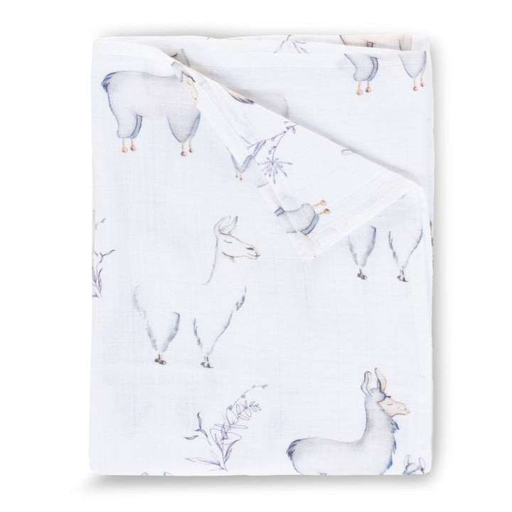 Oilo Cottontail & Llama | Muslin Swaddle Blanket Set
