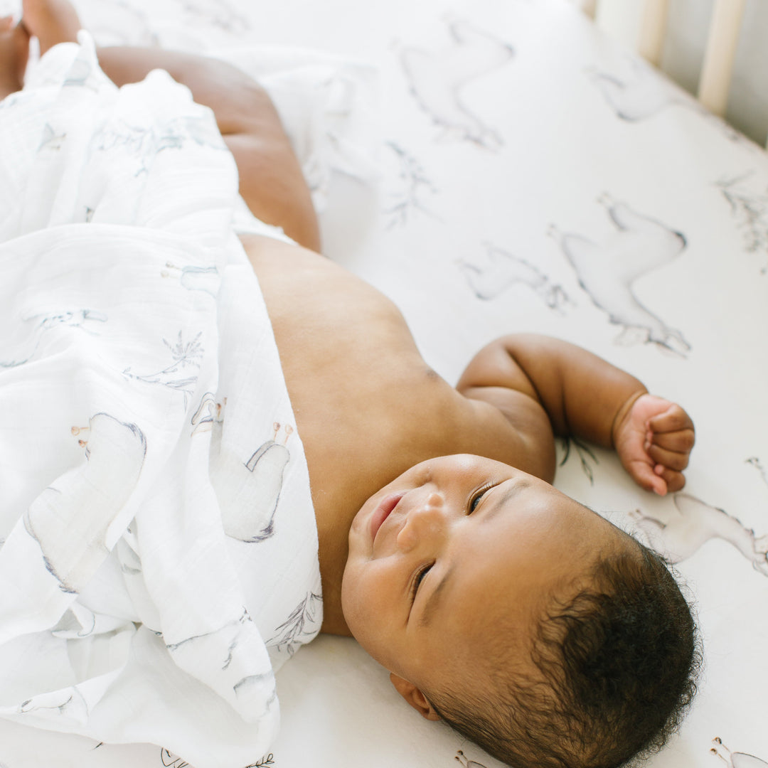 Oilo Cottontail & Llama | Muslin Swaddle Blanket Set