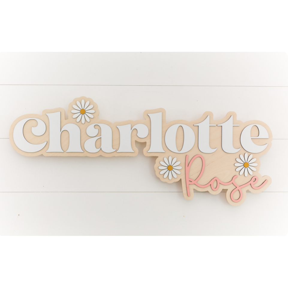 Sugar + Maple Bubble Wood Sign | Daisy