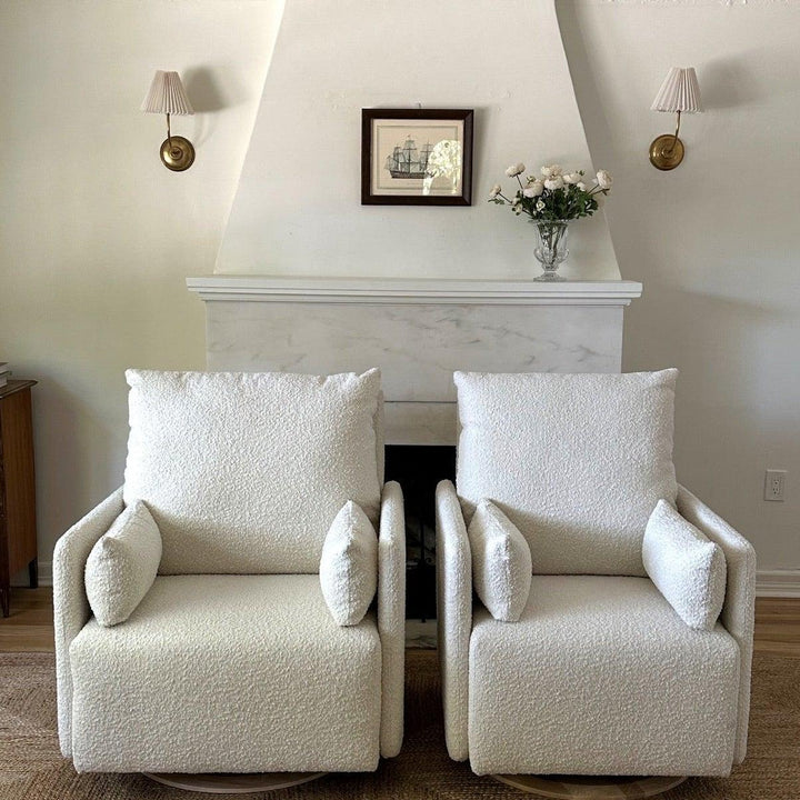 Oilo Ollie: a Chair and a Half | Swivel Nursery Glider with Back Recline Feature