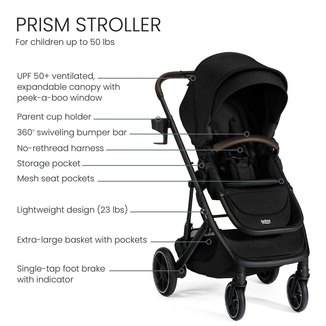 Britax Prism Full-Size Travel System with Willow S Infant Car Seat + A – Chapin Baby