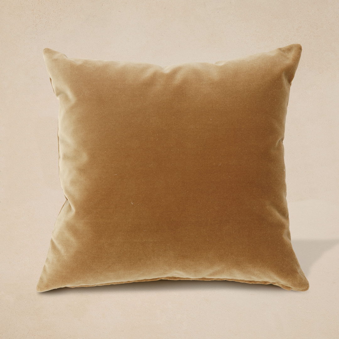 Oilo Faux Mohair 'Gold' Throw Pillow