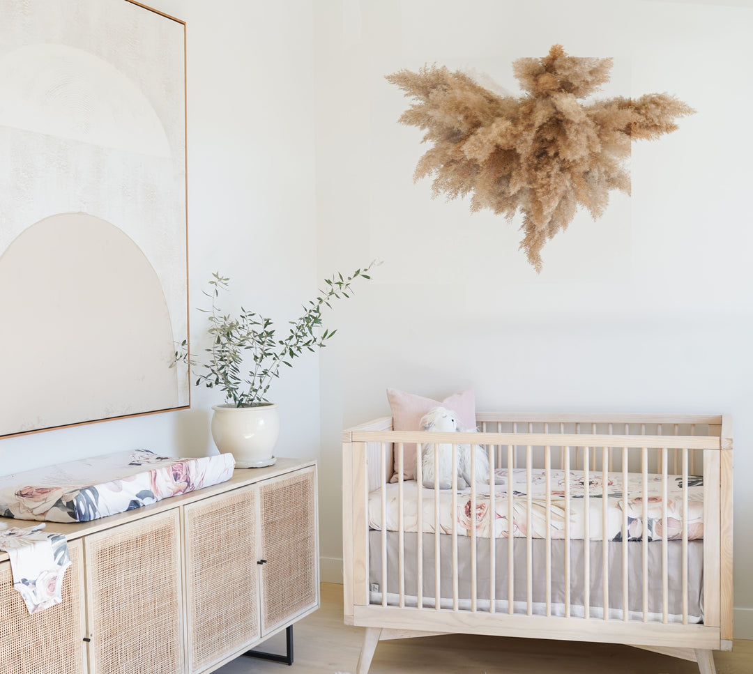 Oilo Vintage Bloom | Convertible Bassinet Sheet & Changing Pad Cover