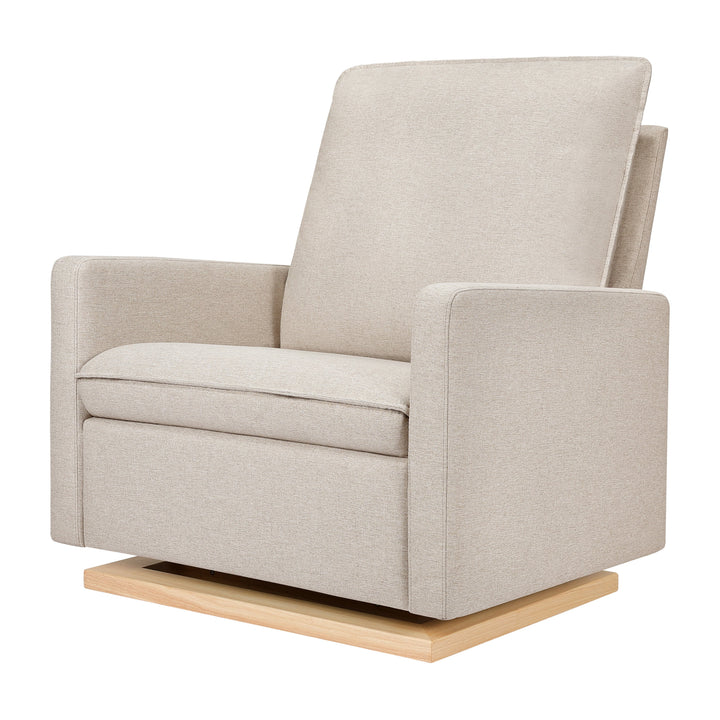 Babyletto Cali Pillowback Chair and a Half Glider in Eco-Performance Fabric | Water Repellent & Stain Resistant