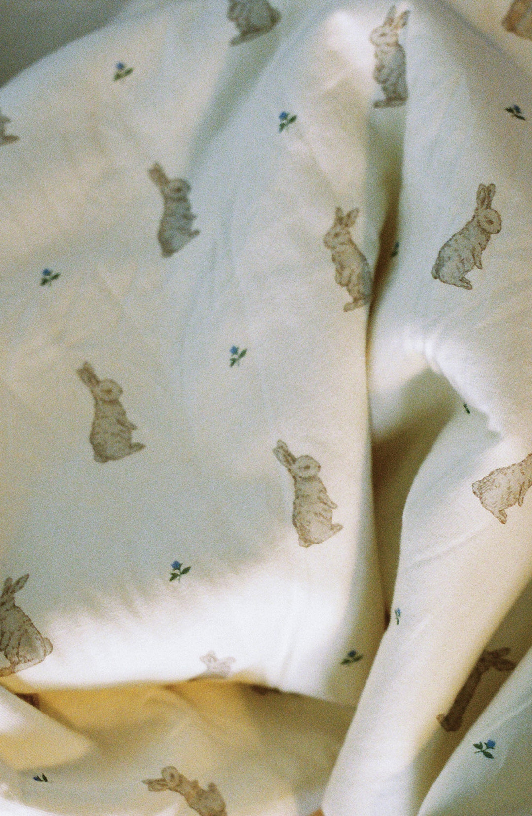 Oilo Bunny & Lily of the Valley | Jersey Swaddle Blanket Set