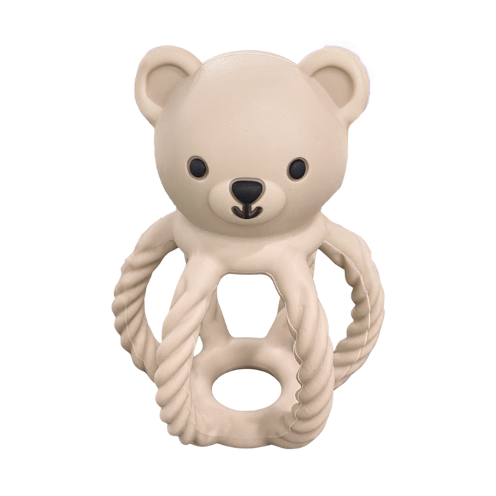 Sugar + Maple Bear Grip Ball Rattle