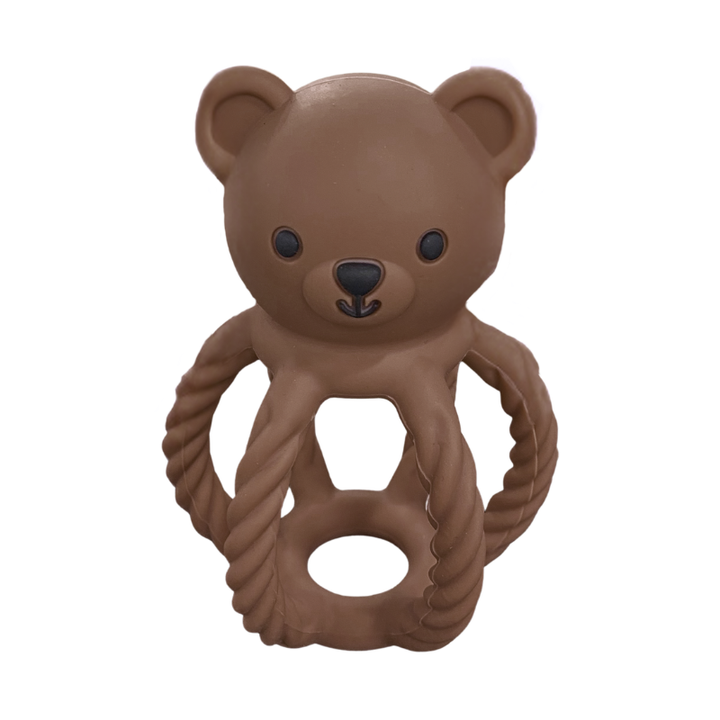 Sugar + Maple Bear Grip Ball Rattle