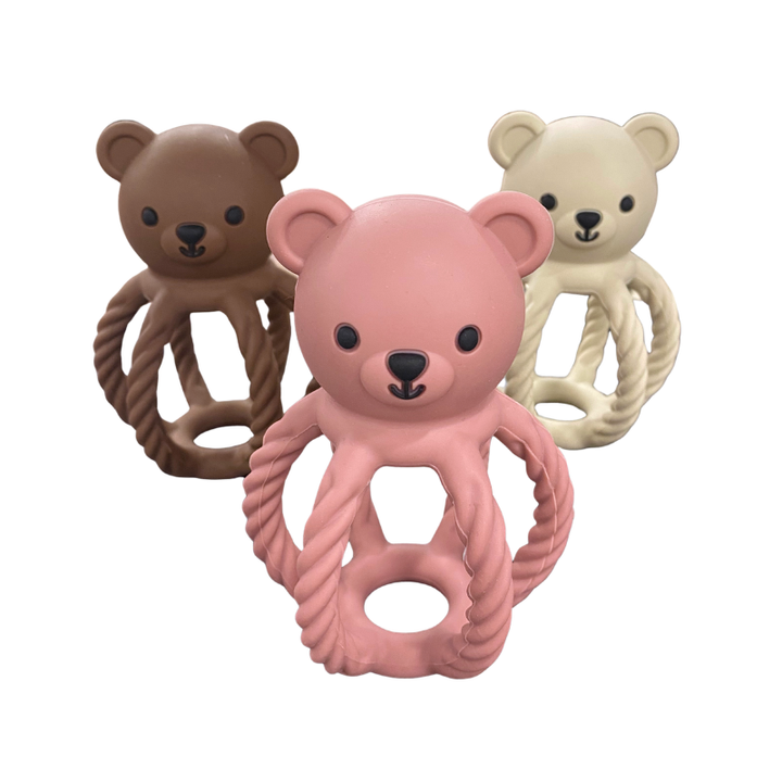 Sugar + Maple Bear Grip Ball Rattle