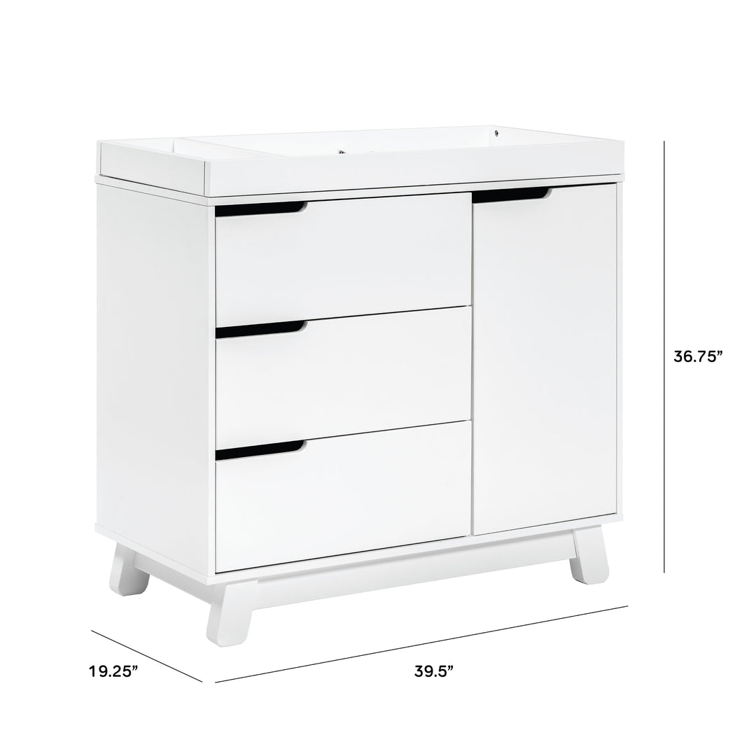 Babyletto Hudson 3-Drawer Changer Dresser with Removable Changing Tray