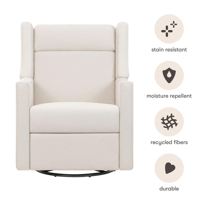 Babyletto Kiwi Deluxe Power Recliner & Swivel Glider with Heat and Massage