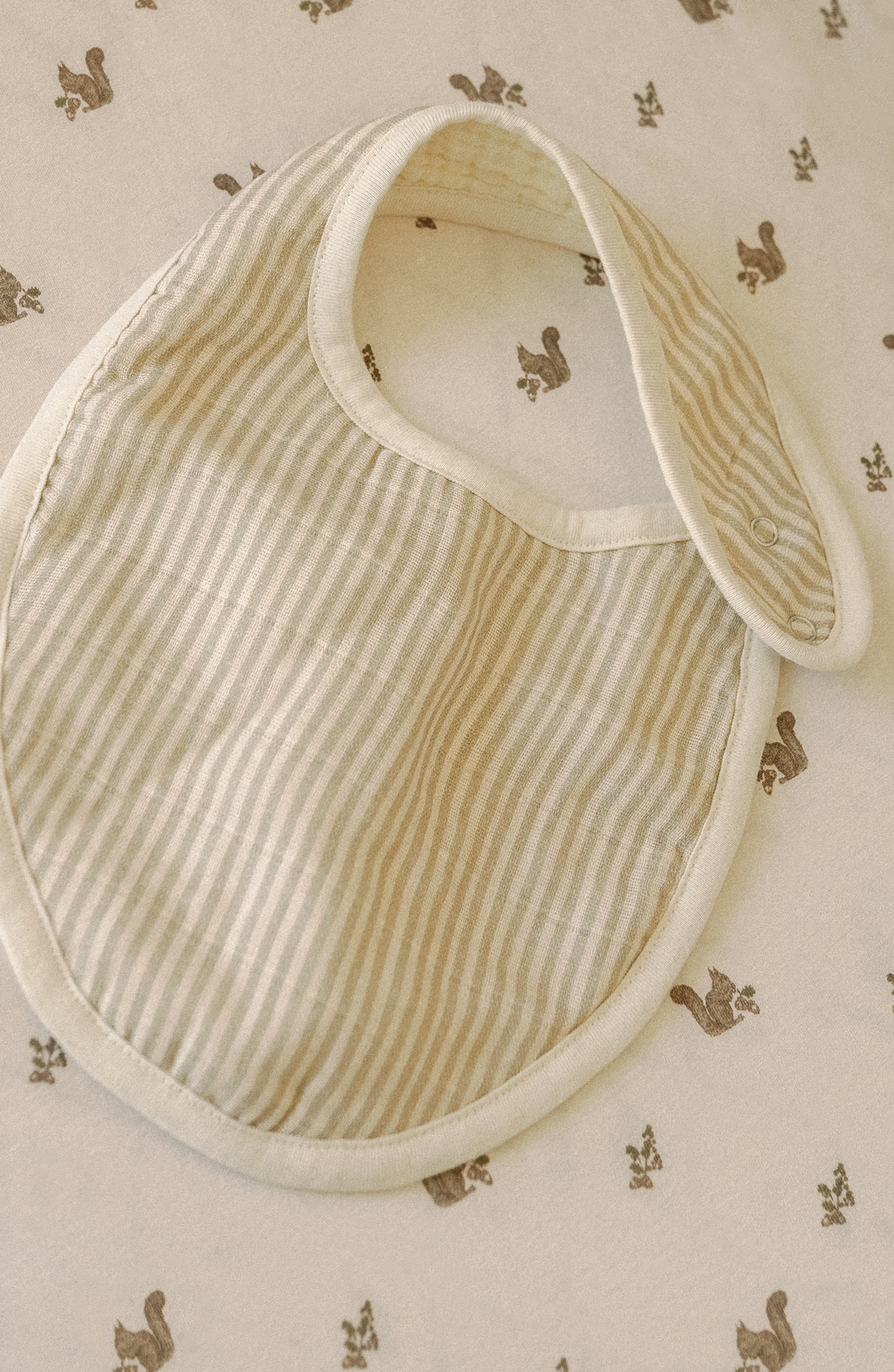 Oilo Bears & Butter Yellow Ducks | Premium Muslin Bib 2-Pack