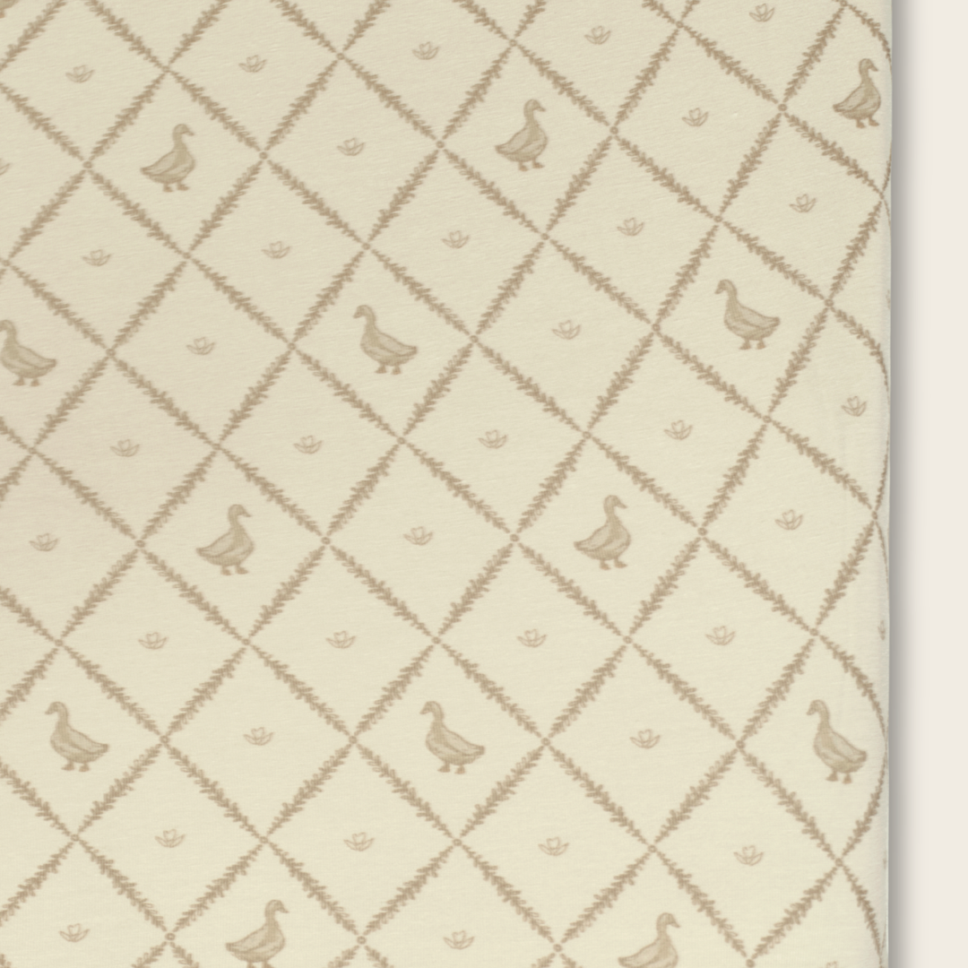 Oilo Butter Yellow Duck | Crib Sheet