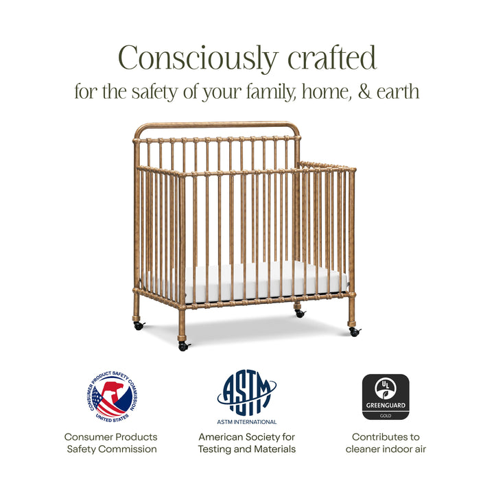 Namesake Winston 4-in-1 Convertible Mini Crib