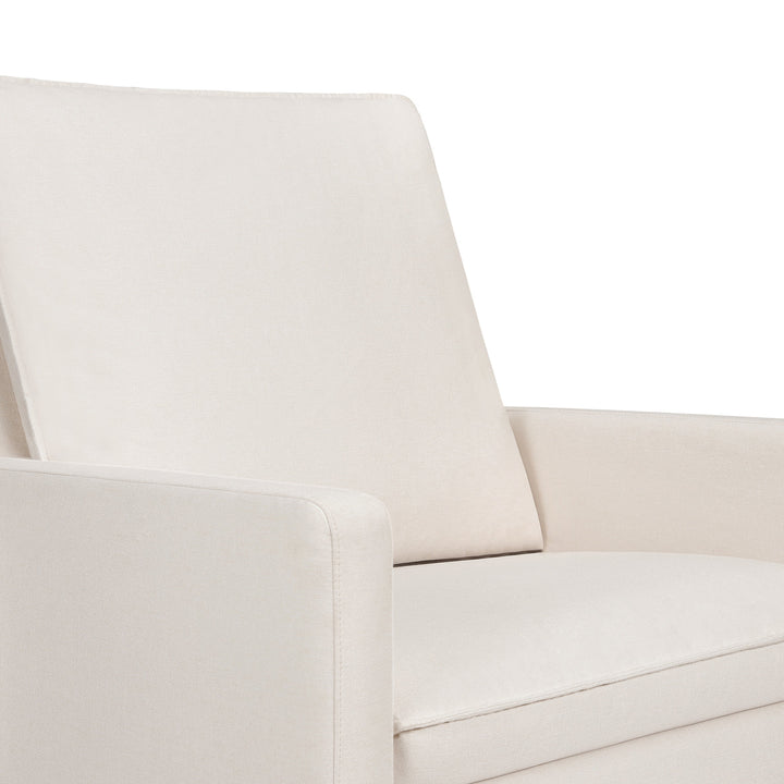 Babyletto Cali Pillowback Chair and a Half Glider in Eco-Performance Fabric | Water Repellent & Stain Resistant