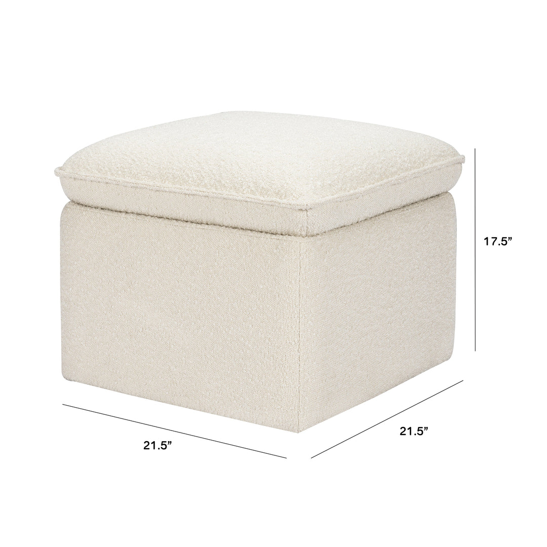 Babyletto Cali Storage Ottoman in Boucle