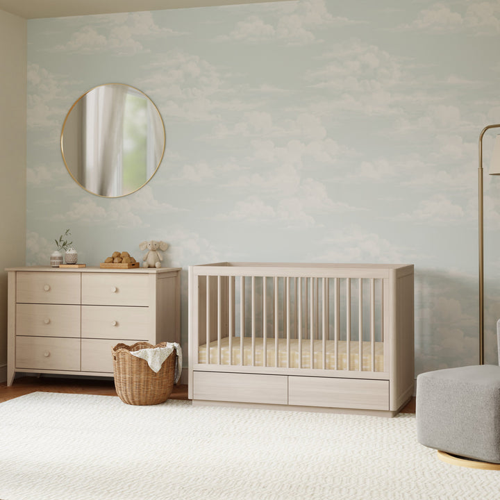 Babyletto Bento 3-in-1 Convertible Storage Crib with Toddler Bed Conversion Kit