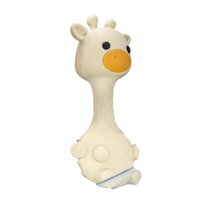 Sugar + Maple Giraffe Rattle Teether