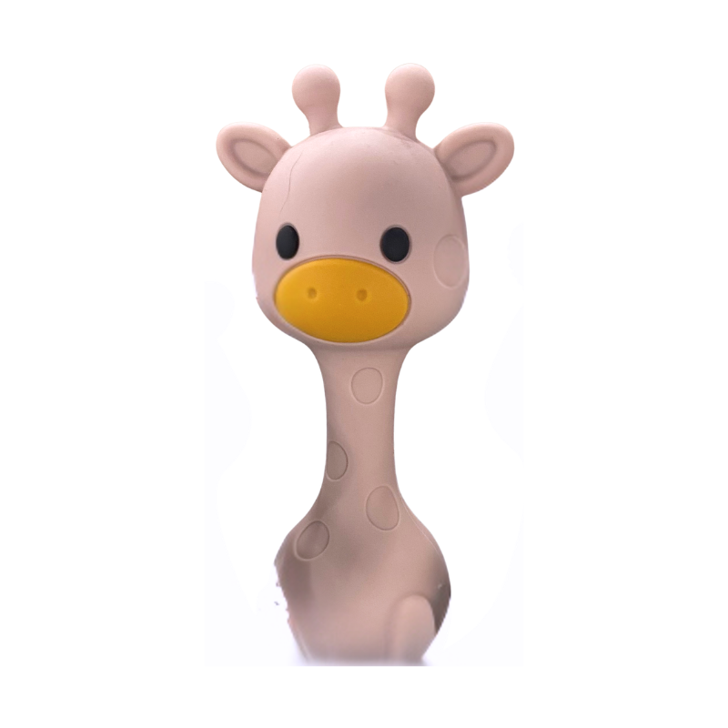 Sugar + Maple Giraffe Rattle Teether