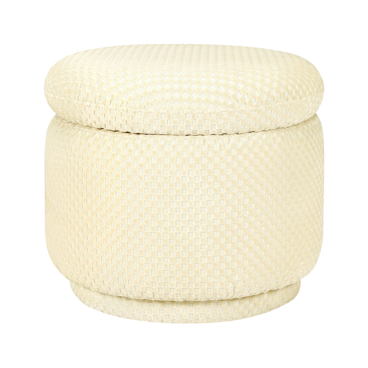 Babyletto Enoki Storage Ottoman in Velvet Checker