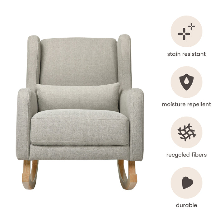 Babyletto Kai Rocker in Eco-Performance Fabric | Water Repellent & Stain Resistant