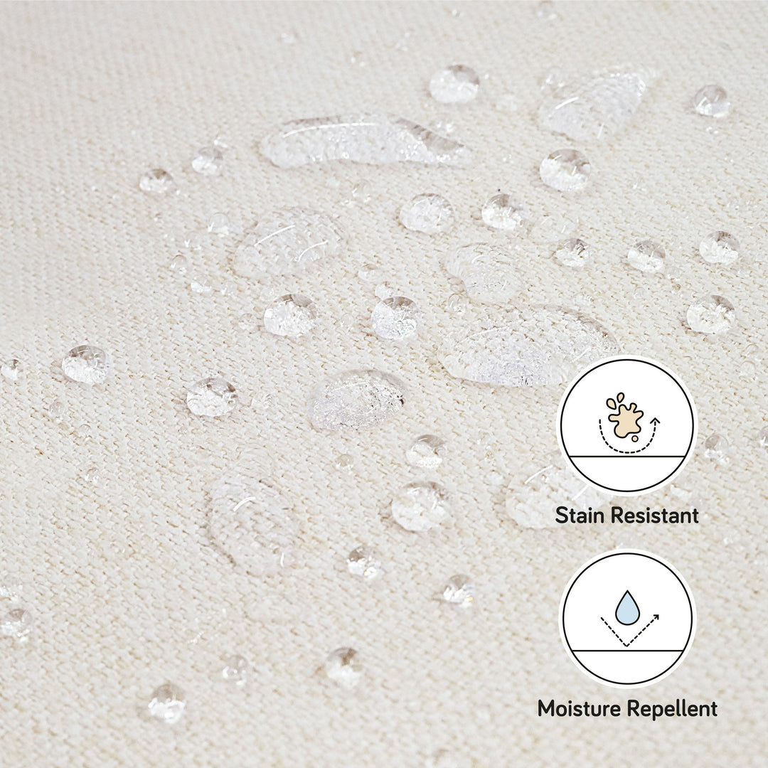 Babyletto Naka Storage Ottoman in Eco-Performance Fabric | Water Repellent & Stain Resistant