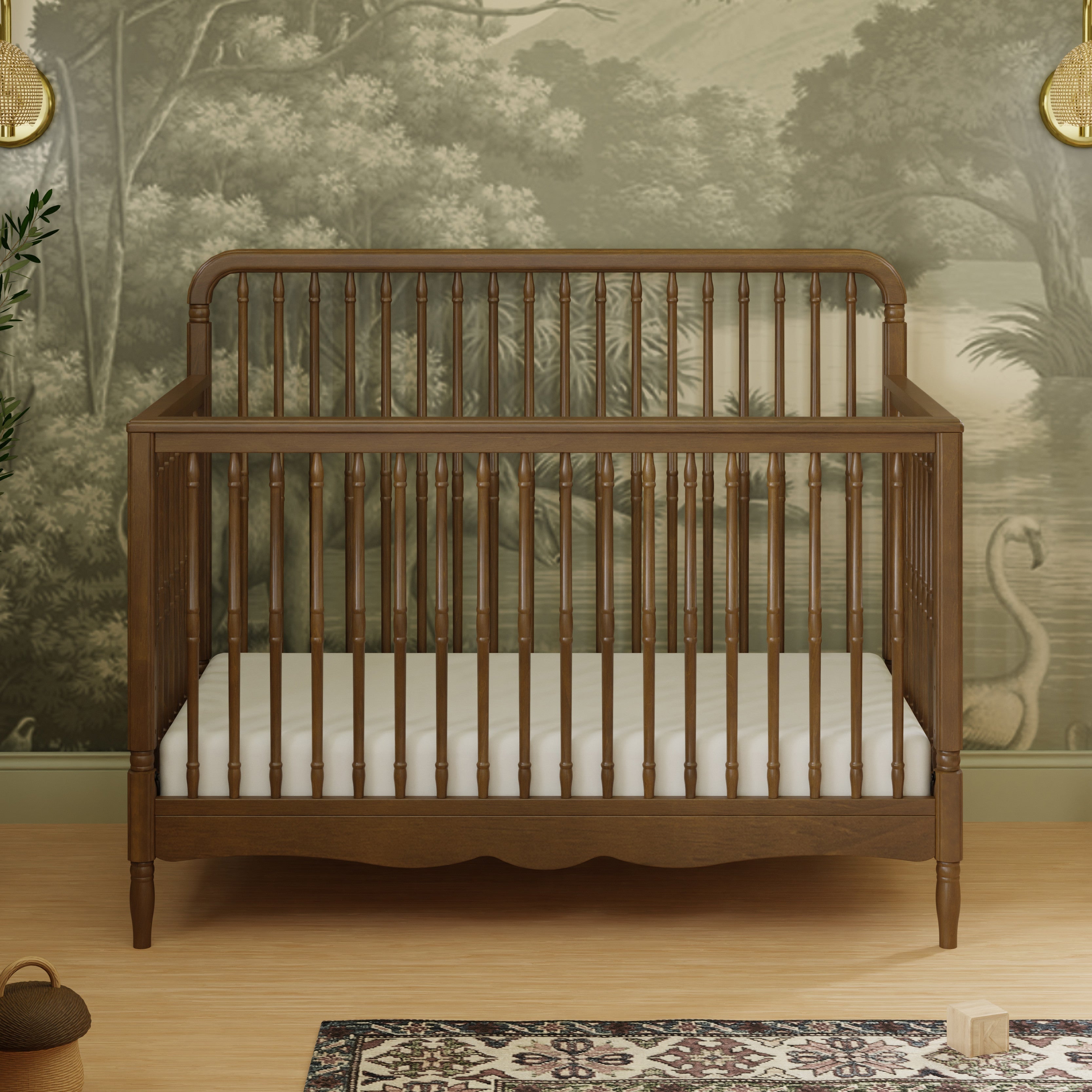 ベビーサタン ベビーニュート Namesake Liberty 4-in-1 Convertible Spindle Crib – Chapin Baby