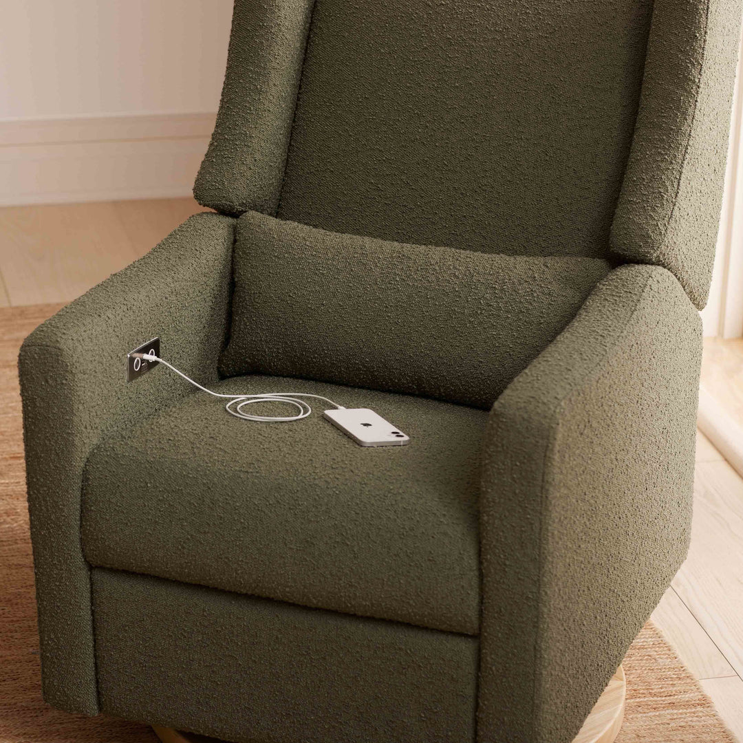 Babyletto Kiwi Electronic Recliner and Swivel Glider with USB port