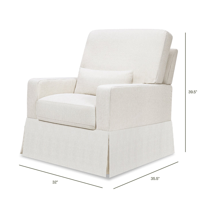 Namesake Crawford Pillowback Comfort Swivel Glider