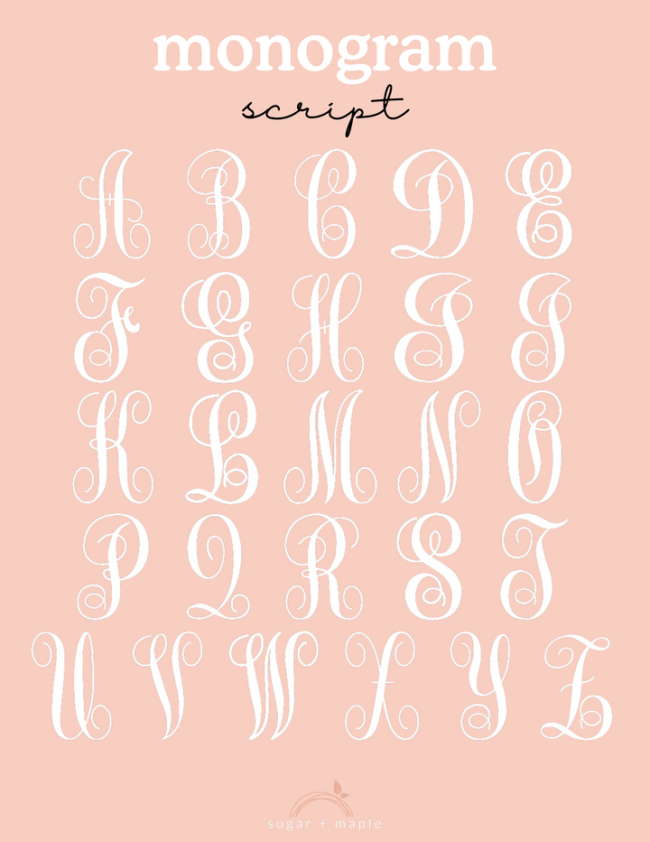 Sugar + Maple Sherpa-Lined Personalized Blanket | Monogram