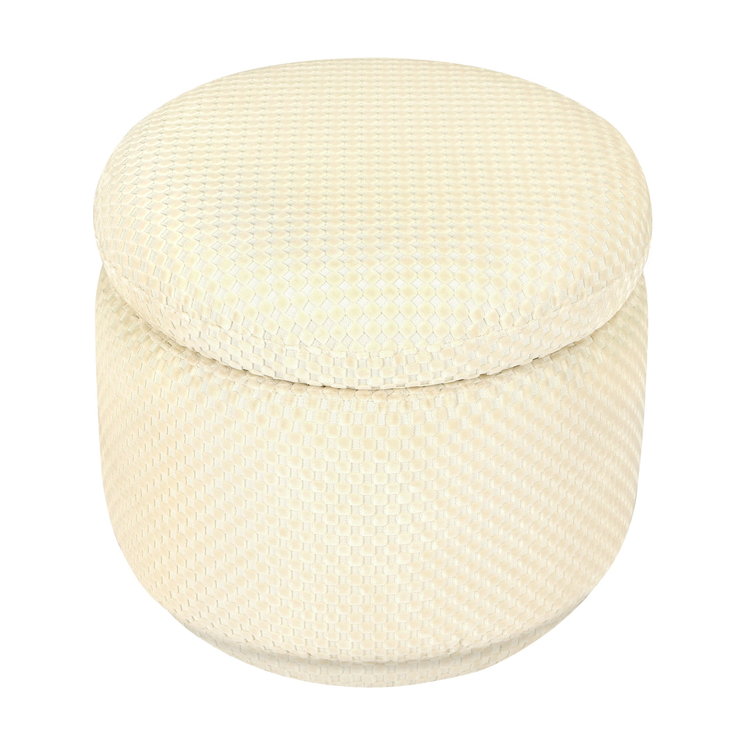 Babyletto Enoki Storage Ottoman in Velvet Checker