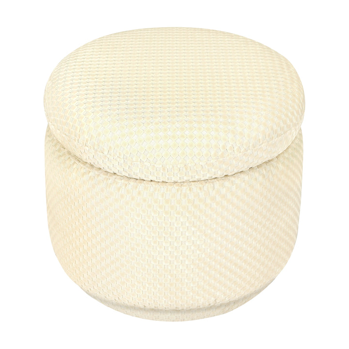 Babyletto Enoki Storage Ottoman in Velvet Checker