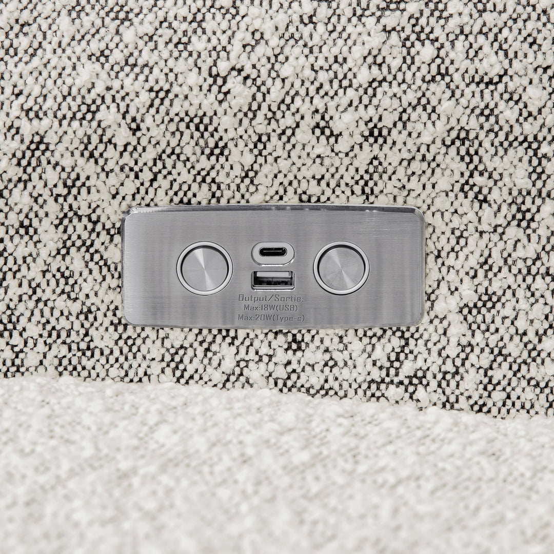 Monogram by Namesake Monroe Power Recliner and Swivel Glider in Boucle