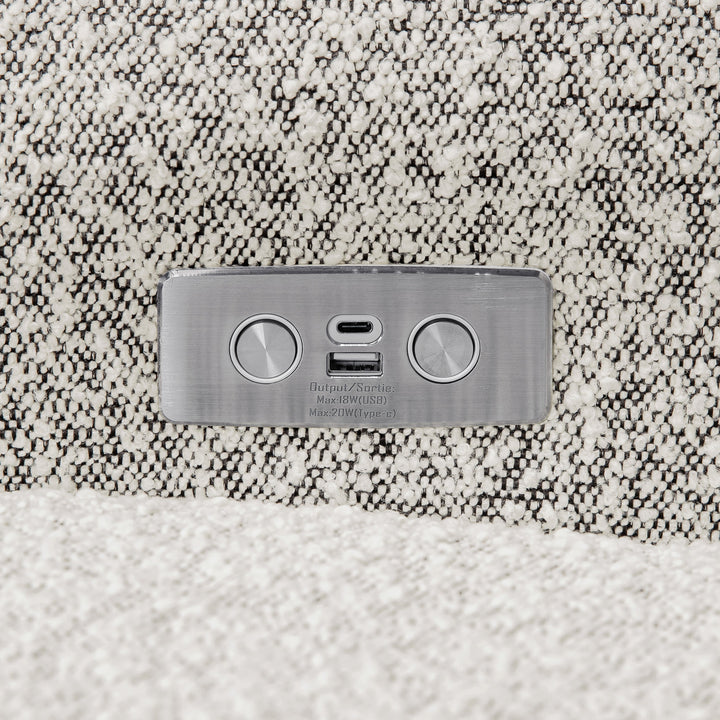 Monogram by Namesake Monroe Power Recliner and Swivel Glider in Boucle