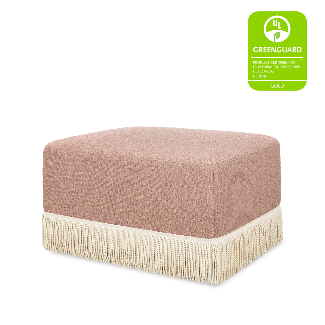 Namesake Crawford Gliding Ottoman | Boucle with Tassel Fringe