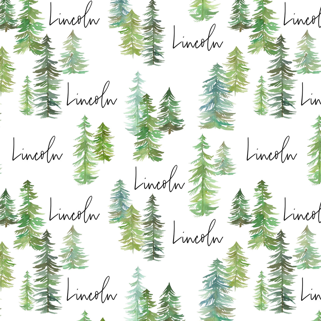 Sugar + Maple Personalized Bib | Pine Trees