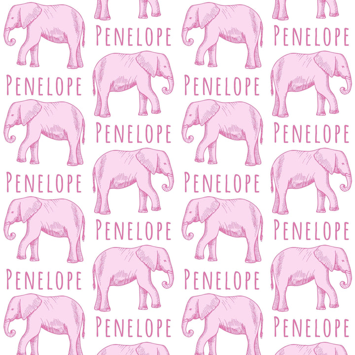 Sugar + Maple Plush Minky Fleece Personalized Blanket | Elephant