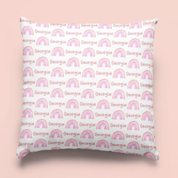 Sugar + Maple Custom Pillow | Rainbows
