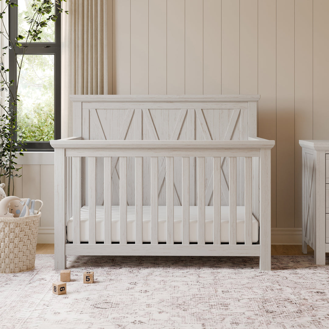 Monogram by Namesake Emory Farmhouse 4-in-1 Convertible Crib