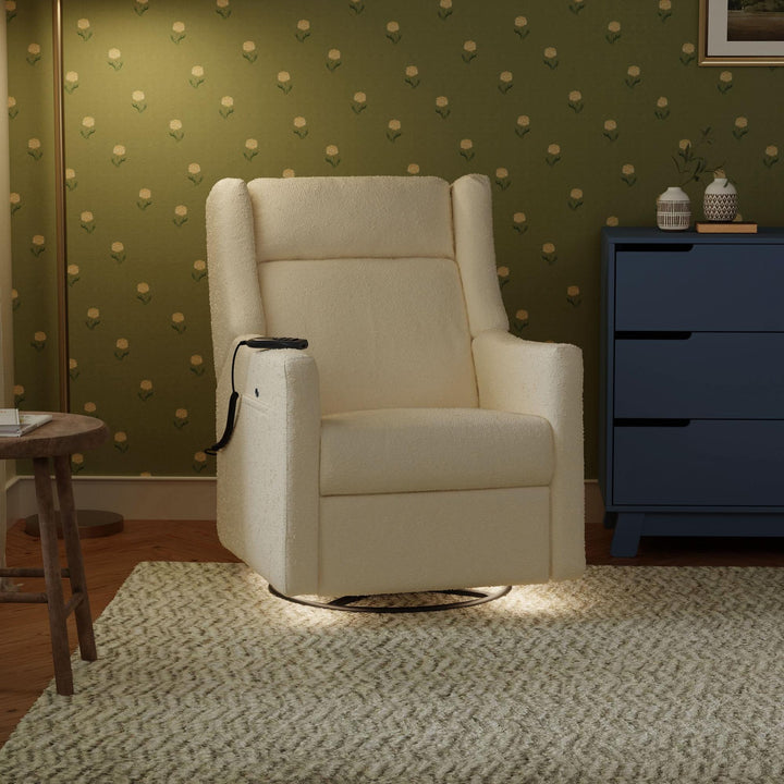 Babyletto Kiwi Deluxe Power Recliner & Swivel Glider with Heat and Massage