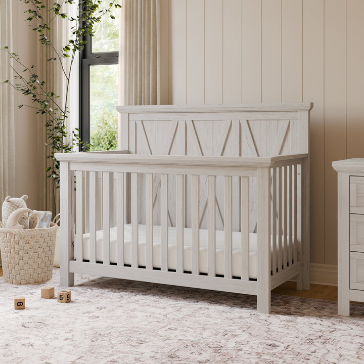 Monogram by Namesake Emory Farmhouse 4-in-1 Convertible Crib