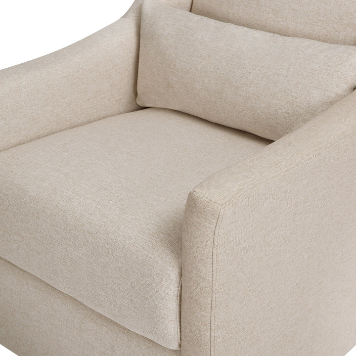 Babyletto Toco Swivel Glider and Ottoman in Eco-Performance Fabric | Water Repellent & Stain Resistant