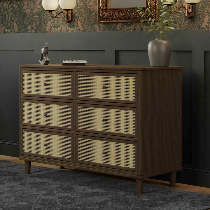 Namesake Marin with Cane 6-Drawer Dresser