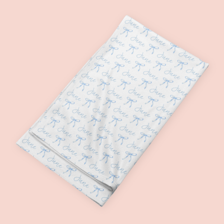 Sugar + Maple Stretchy Blanket | Ballerina Bows