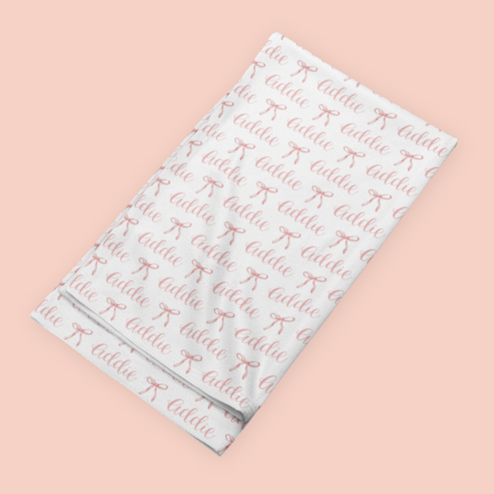 Sugar + Maple Stretchy Blanket | Ballerina Bows